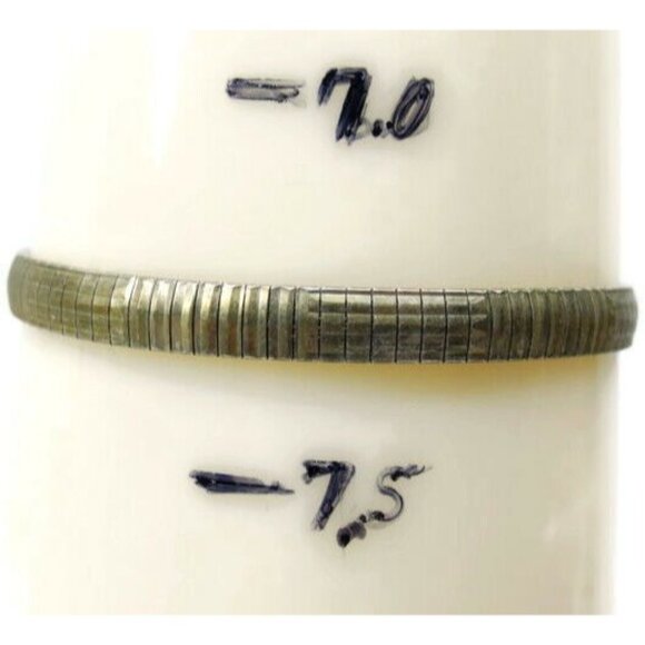 7 3/8" Long Designed Link Sterling Silver 925 Made In Italy Vintage Bracelet - Picture 7 of 10